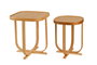 Hanah Home Hisar 2 - Oak v2 Juego de Mesas Nido (2 Piezas)